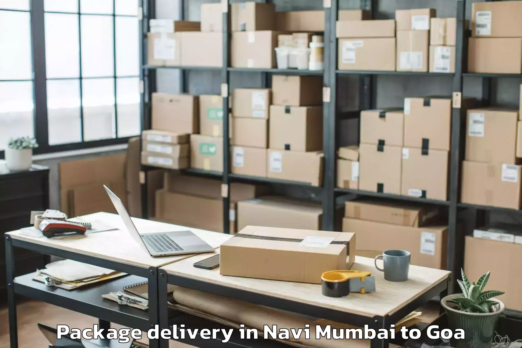 Book Navi Mumbai to Queula Package Delivery